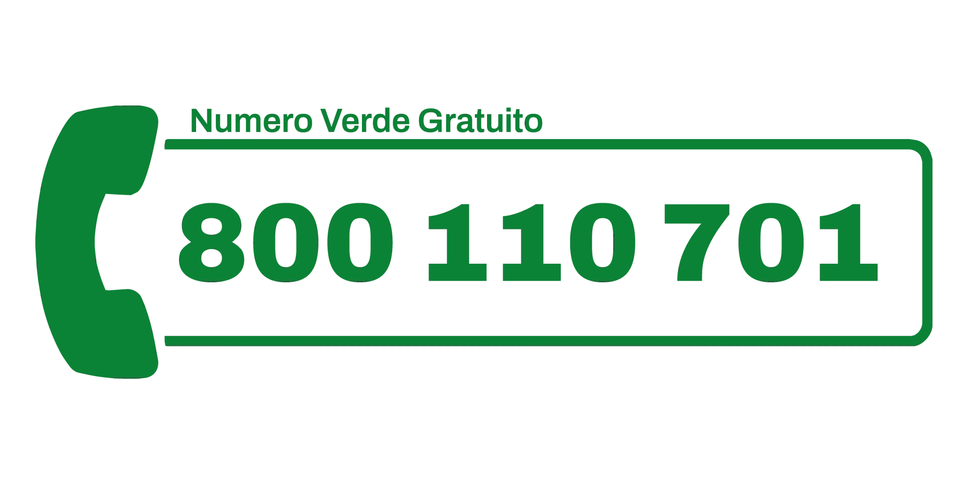 Numero verde gratuito 800 110 701